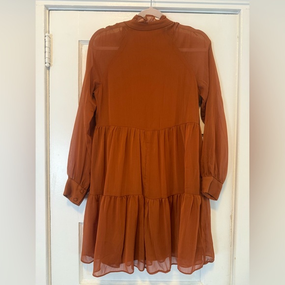 STATE Rustic Orange Ruffled Blouse - Picture 5 of 5